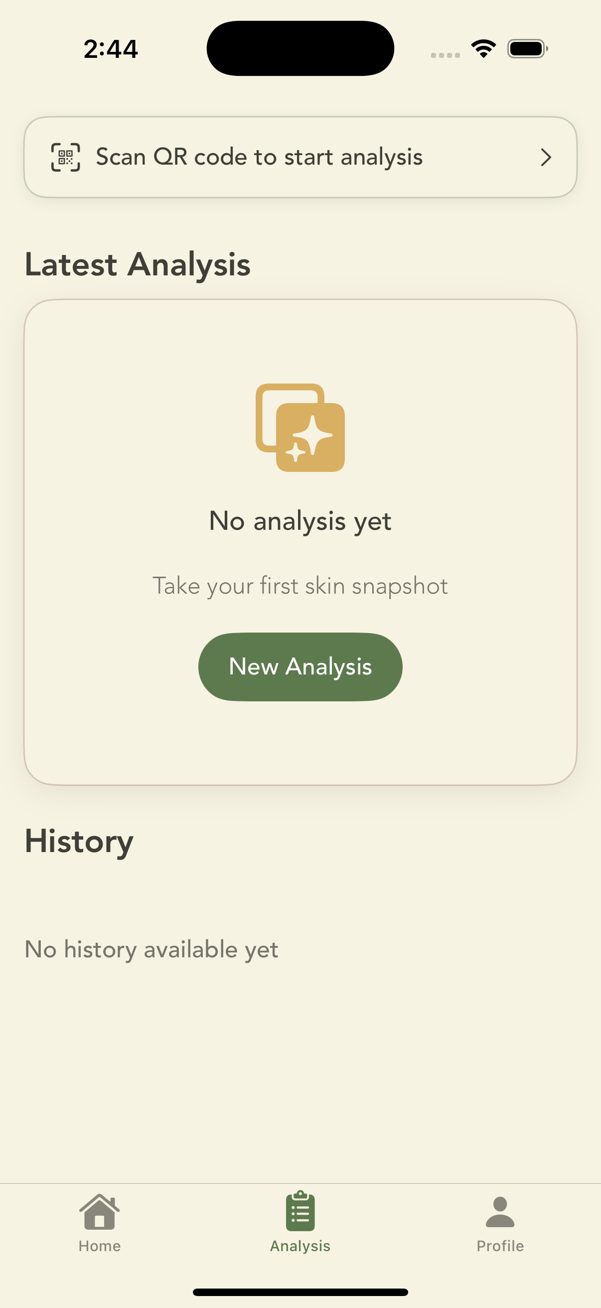 Skin scanning feature